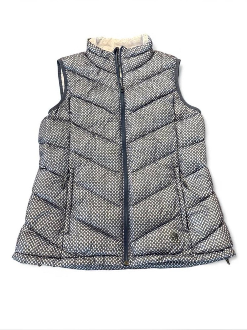 Mountain Hardwear Women’s Large Navy & White Quilted Puffer Vest